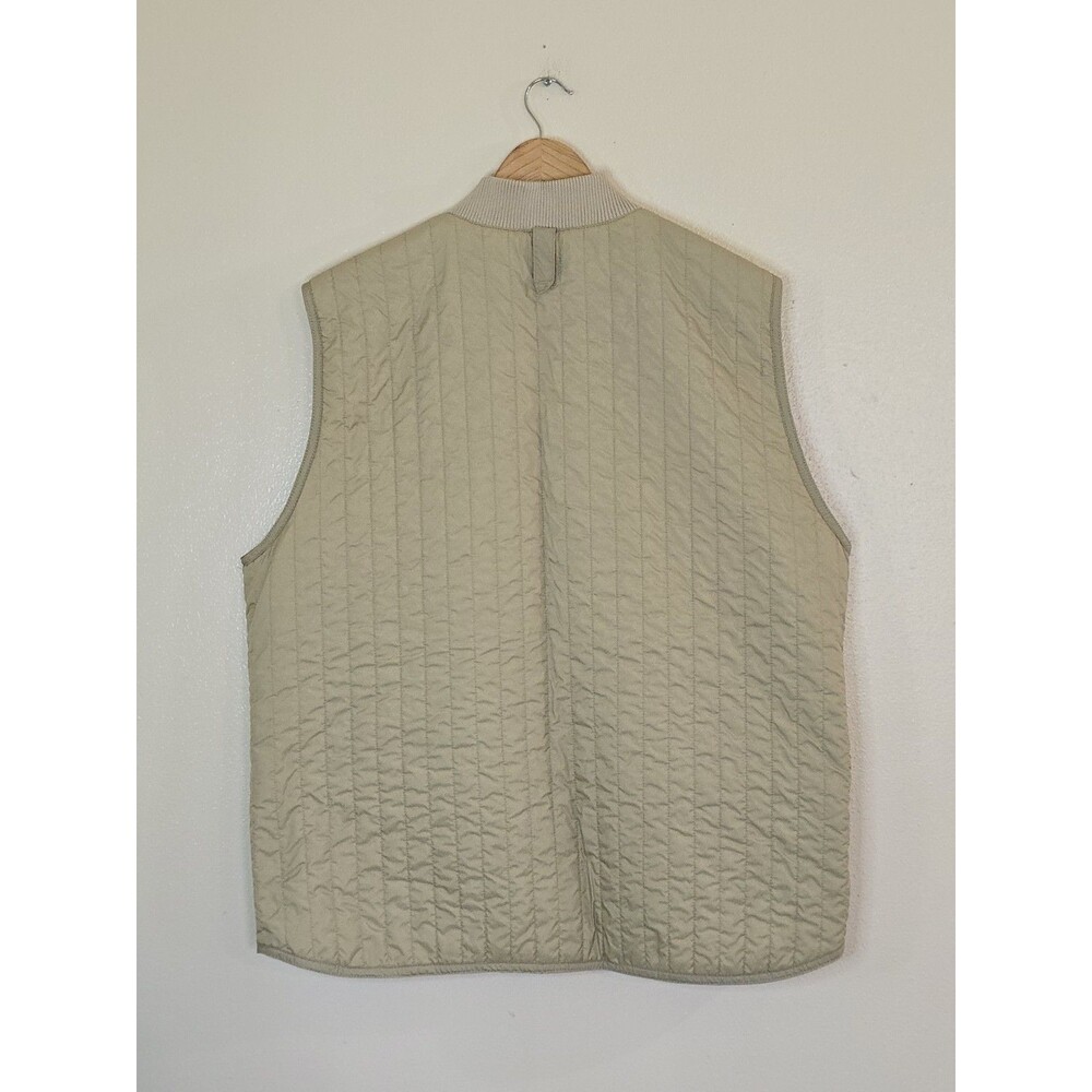 Vintage Convert By Columbia Quilted Vest Mens Large Beige Y2K Gorpcore Techwear - Picture 7 of 11